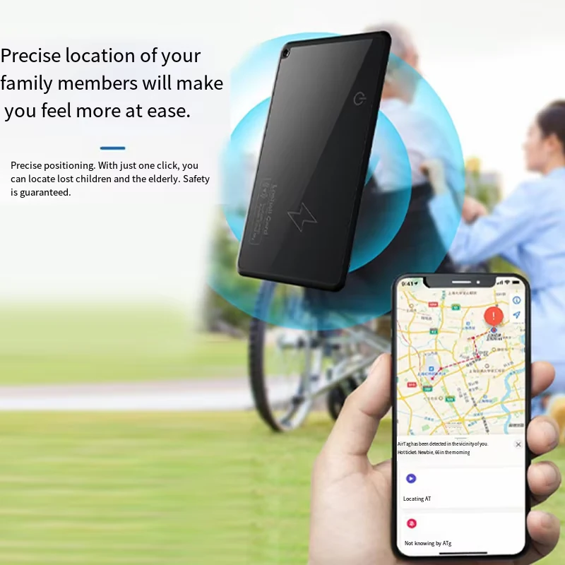 Tracker card location on phone map